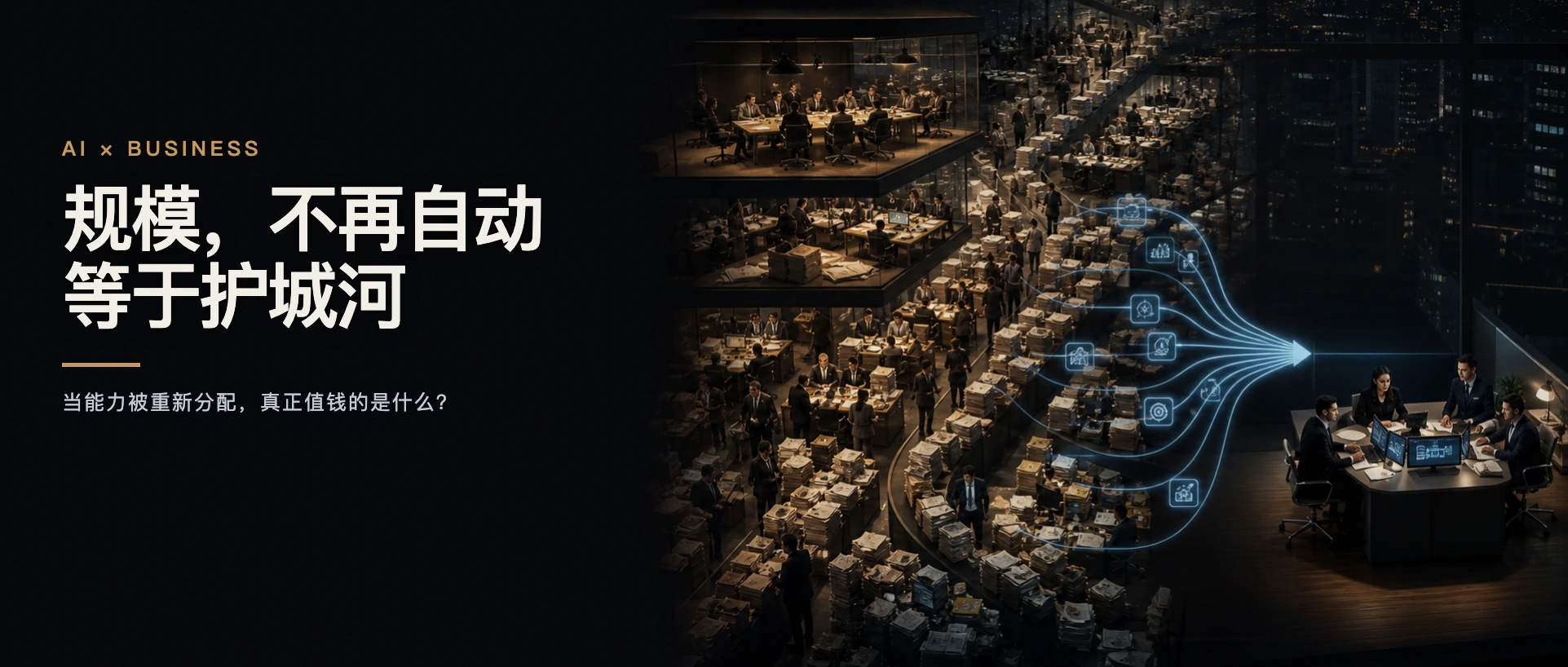 公众号文章封面：你公司的规模还算护城河吗